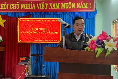Hội nghị cán bộ, công chức xã Trà Bùi năm 2025